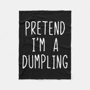 Doe alsof ik een Dumpling kostuum Halloween Lazy E Fleece Deken