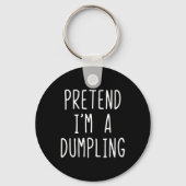 Doe alsof ik een Dumpling kostuum Halloween Lazy E Sleutelhanger (Voorkant)