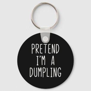Doe alsof ik een Dumpling kostuum Halloween Lazy E Sleutelhanger