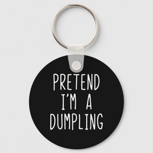 Doe alsof ik een Dumpling kostuum Halloween Lazy E Sleutelhanger (Voorkant)