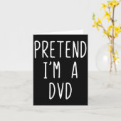 Doe alsof ik een dvd-kostuum ben Halloween Funny L Kaart (Gele Bloem)