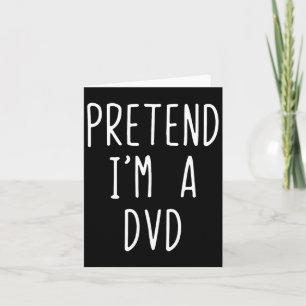 Doe alsof ik een dvd-kostuum ben Halloween Funny L Kaart
