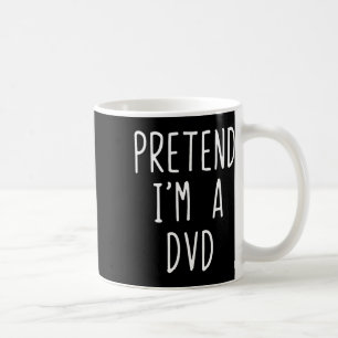Doe alsof ik een dvd-kostuum ben Halloween Funny L Koffiemok