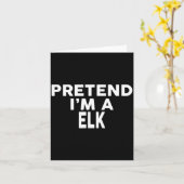 Doe alsof ik een eland ben kaart (Gele Bloem)