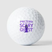 Doe alsof ik een enge geest ben - grappige Hallowe Golfballen (Voorkant)