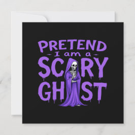 Doe alsof ik een enge geest ben - grappige Hallowe Kaart