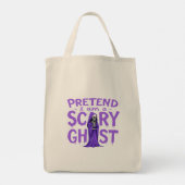 Doe alsof ik een enge geest ben - grappige Hallowe Tote Bag (Achterkant)