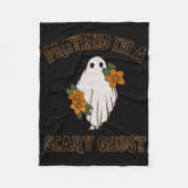 Doe alsof ik een enge geest Halloween kostuum 3 Fleece Deken (Voorkant)