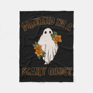 Doe alsof ik een enge geest Halloween kostuum 3 Fleece Deken