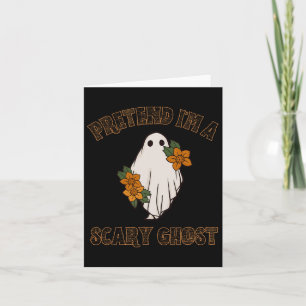 Doe alsof ik een enge geest Halloween kostuum 3 Kaart