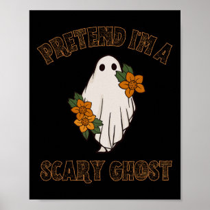 Doe alsof ik een enge geest Halloween kostuum 3 Poster