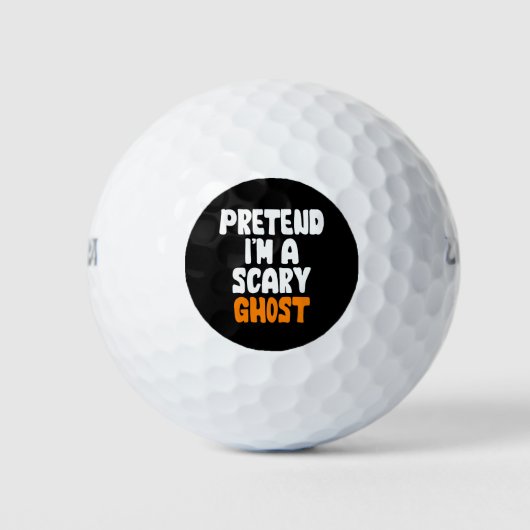 Doe alsof ik een enge geest Halloween kostuum ben Golfballen (Voorkant)