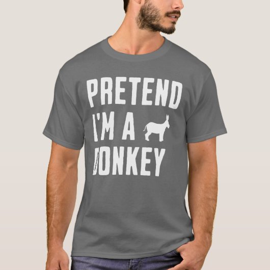 Doe alsof ik een ezel ben t-shirt (Voorkant)