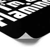 Doe alsof ik een flamingo Halloween kostuum ben Poster (Hoek)