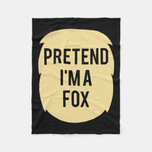 Doe alsof ik een Fox kostuum grappig Halloween fee Fleece Deken