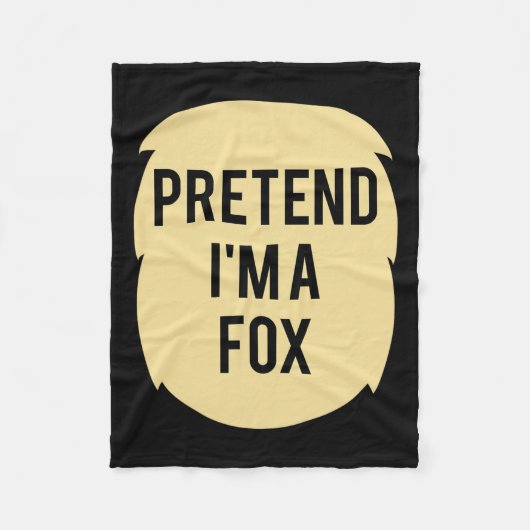Doe alsof ik een Fox kostuum grappig Halloween fee Fleece Deken (Voorkant)