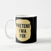 Doe alsof ik een Fox kostuum grappig Halloween fee Koffiemok (Links)