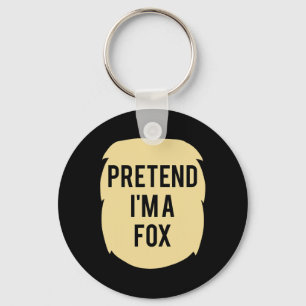 Doe alsof ik een Fox kostuum grappig Halloween fee Sleutelhanger