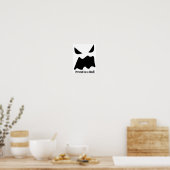 Doe alsof ik een geest ben - Halloween Ghost Face Poster (Keuken)
