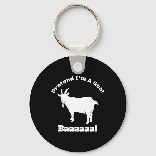 Doe alsof ik een geit ben - Easy Halloween Costume Sleutelhanger (Voorkant)
