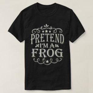 Doe alsof ik een gemakkelijk lui Halloween kostuum T-shirt
