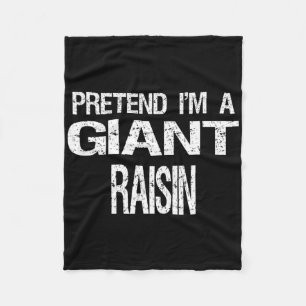 Doe alsof ik een gigantische rozijn Halloween kost Fleece Deken