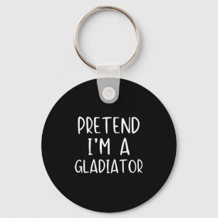 Doe alsof ik een gladiatorkostuum ben Halloween Si Sleutelhanger