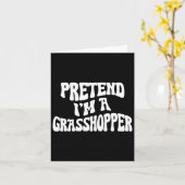 Doe alsof ik een grappig grappig lui Halloween kos Kaart (Gele Bloem)