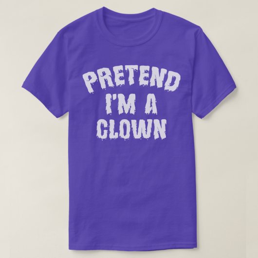 Doe alsof ik een grappig Halloween kostuum ben T-shirt (Design voorkant)