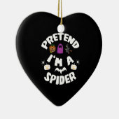 Doe alsof ik een grappig Halloween-kostuum cadeau  Keramisch Ornament (Rechts)