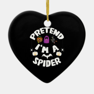 Doe alsof ik een grappig Halloween-kostuum cadeau  Keramisch Ornament