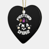 Doe alsof ik een grappig Halloween-kostuum cadeau  Keramisch Ornament (Links)