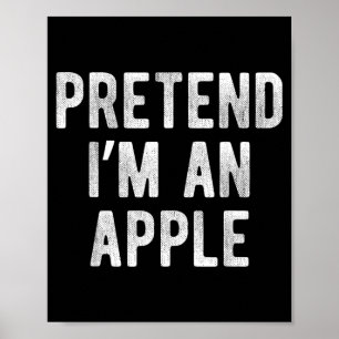 Doe alsof ik een grappig verkleedfeest lui Hallowe Poster