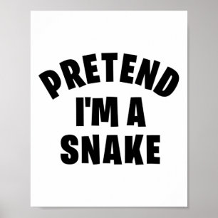 Doe alsof ik een grappige slang ben Lazy Halloween Poster