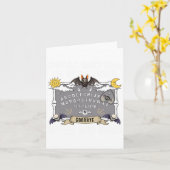 Doe alsof ik een gum grappig lui Halloween kostuum Kaart (Gele Bloem)