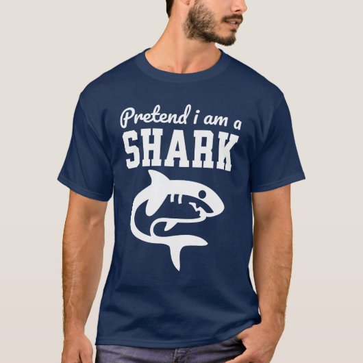 Doe alsof ik een haai ben t-shirt (Voorkant)