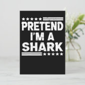 Doe alsof ik een haai  geschenken save the date (Staand voorkant)