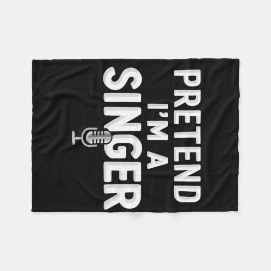 Doe alsof ik een Halloweenkostuum ben Fleece Deken (Voorkant (Horizontaal))