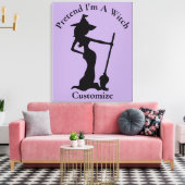 Doe alsof ik een heks ben Thunder_Cove Canvas Afdruk (Insitu (Woonkamer))