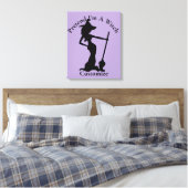 Doe alsof ik een heks ben Thunder_Cove Canvas Afdruk (Insitu (Slaapkamer))