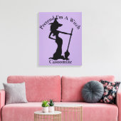 Doe alsof ik een heks ben Thunder_Cove Canvas Afdruk (Insitu (Woonkamer))