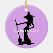 Doe alsof ik een heks ben Thunder_Cove Keramisch Ornament (Achterkant)