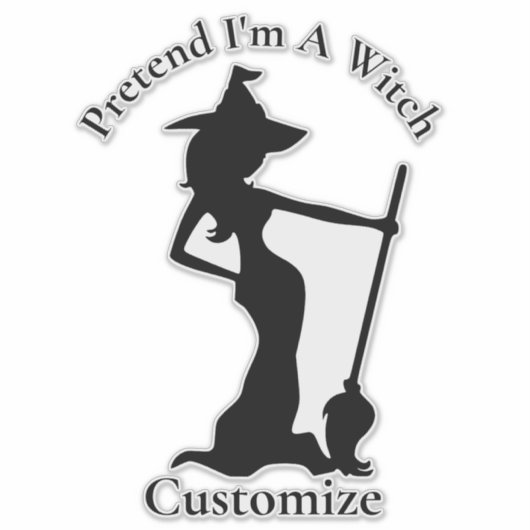 Doe alsof ik een heks ben Thunder_Cove Sticker (Voorkant)