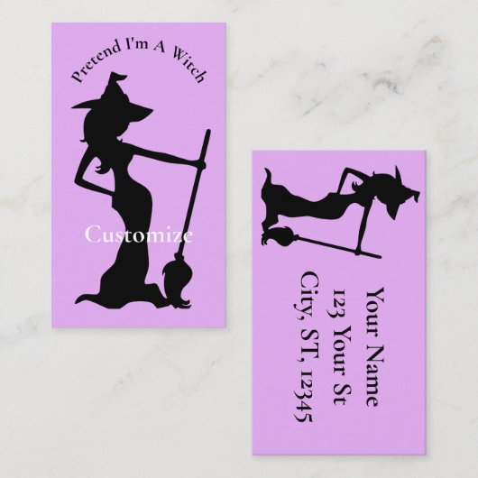 Doe alsof ik een heks ben Thunder_Cove Visitekaartje (Voorkant / Achterkant)