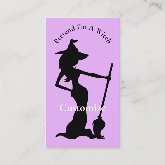 Doe alsof ik een heks ben Thunder_Cove Visitekaartje (Voorkant)