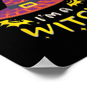 Doe alsof ik een heks geest Halloween kostuum Poster (Hoek)