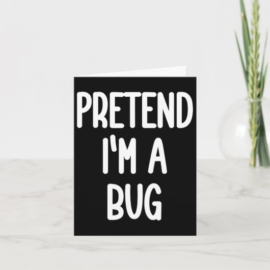 Doe alsof ik een insectkostuum ben kaart (Voorkant)