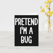 Doe alsof ik een insectkostuum ben kaart (Gele Bloem)