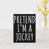 Doe alsof ik een jockeykostuum ontwerp ben  kaart (Gele Bloem)