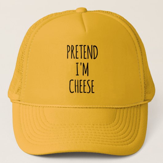 Doe alsof ik een kaas ben - grappig kostuum trucker pet (Voorkant)